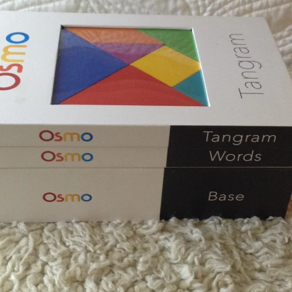 OSMO Words Interactive Learning tool; Tangram & Base. Great way to teach basics